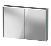 Armoire de toilette Duravit D-Code, prise type J (CH, LI), 2 portes, champ lumineux LED en haut, 1000x700mm, 7 W, DC71070HGHG2000, Couleur: Vert fjord mat