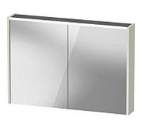 Armoire de toilette Duravit D-Code, prise type J (CH, LI), 2 portes, champ lumineux LED en haut, 1000x700mm, 7 W, DC71070HHHH2000, Couleur: Vert pâle mat