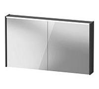 Duravit D-Code armoire à glace avec miroir DC7108049491000 1200x700x148, Graphit Matt , prise E, éclairage LED