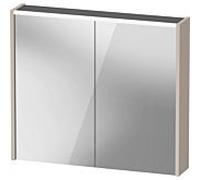 Duravit D-Code armoire à glace miroir DC7106091912000 800x700x148, Taupe Matt , prise J, éclairage LED