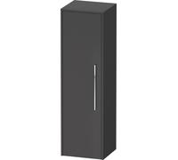 Duravit Armoire mi-haute D-Code DC1338L10490000 1 porte gauche graphite mat poignée chrome brillant