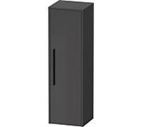 Duravit Armoire mi-haute D‑Code DC1338RBD490000 1 porte droite graphite mat poignée diamant noir mat