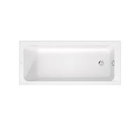 Baignoires Duravit D-Code, 1600x700mm, rectangulaire, à encastrer, 213 litres, 1 pente de dossier, blanc brillant, 700669000000000