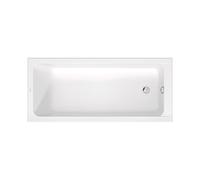 Duravit Baignoire D-Code rectangulaire 1700×750 mm encastrable 182 l 1 inclinaison dossier blanc