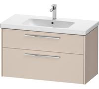 Duravit D-Code bâti-support pour lavabo, 1 tiroir, 1 tiroir, 984x460mm, découpe siphon, avec poignée, DC4673010910000