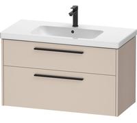 Duravit D-Code bâti-support pour lavabo, 1 tiroir, 1 tiroir, 984x460mm, découpe siphon, avec poignée, DC46730BD910000