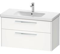 Duravit D-Code bâti-support pour lavabo, 1 tiroir, 1 tiroir, 984x460mm, découpe siphon, avec poignée, DC4673010180000