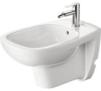 Duravit Bidet mural D-Code 2257150000 avec trop-plein, trou pour robinetterie, blanc brillant