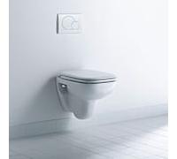 WC suspendu Duravit D-Code Compact, à fond creux, 350x480x355mm, 2211092000, Couleur: Blanc avec HygieneGlaze