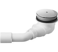 Duravit D-Code écoulement de receveur de douche, sortie horizontale, chrome, 791260000001000