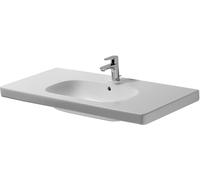 Duravit D-Code lavabo 105x48 cm rectangulaire classique-de meuble-avec plateau blanc brillant 03421000002