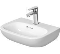 Duravit D-Code lavabo 45x34 cm semi-circulaire classique blanc brillant 07054500002