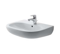 Duravit D-Code - Lavabo 55x43 cm, avec un trou pour robinet, blanc alpin 23105500002