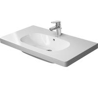 Duravit D-Code lavabo 85x48 cm rectangulaire classique-de meuble-avec plateau blanc brillant 03428500002