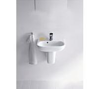 Duravit Lave-mains D-Code 0705450000 45 x 34 cm avec trop-plein Blanc brillant