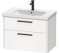 Duravit D-Code Meuble sous-lavabo, 1 tiroir, 1 tiroir, 784x460mm, découpe siphon, avec poignée, DC46720BD180000