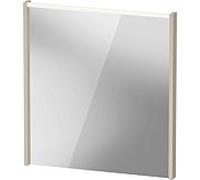 Duravit D-Code Spiegel DC7076091910000 650x700x48, Taupe Matt , avec éclairage LED