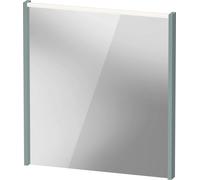 Duravit D-Code Spiegel DC70760HGHG0000 650x700x48, vert fjord mat, avec éclairage LED