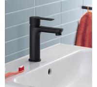 Duravit Mitigeur lavabo D-Code M DC1023002046 FreshStart MinusFlow sans garniture Noir mat