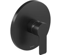 Duravit D-Code Mitigeur monocommandé pour douche encastré, 1 consommateur, DC4210010046, Couleur: Noir Mat