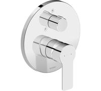 Duravit D-Code Mitigeur monocommandé pour douche encastré, 2 consommateurs, DC4210012010, Couleur: Chrome brillant