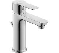 Duravit Mitigeur lavabo D-Code M - Monocommandé FreshStart et MinusFlow - Chrome brillant