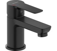 Duravit D-Code Mitigeur monocommandé pour lavabo S FreshStart et Minusflow, sans garniture de vidage, DC1013002046, Couleur: Noir Mat