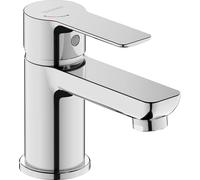 Duravit D-Code Mitigeur monocommandé pour lavabo S FreshStart et Minusflow, sans garniture de vidage, DC1013002010, Couleur: Chrome brillant