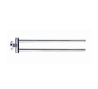 Porte-serviettes Duravit D-Code, suspendu, 2 bras, pivotant, 0099221000, Couleur: chrome