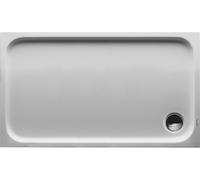 Duravit de douche rectangulaire D-Code version encastrable 720094000000001 1200 x 700 mm, blanc avec antidérapant