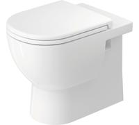 Duravit WC sur pied D‑Code 2037090000 – Dos au mur, sans rebord, 370×570×400 mm, blanc