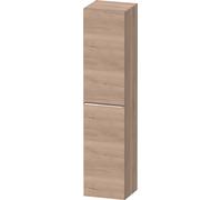 Duravit D-Neo Armoires hautes, 400x1760x360mm, 1 porte, charnières à droite, 5 tablettes en verre, poignée chrome, DE1328R10550000, Couleur: Décor chêne marbré