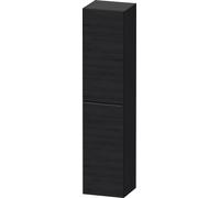 Duravit D-Neo Armoires hautes, 400x1760x360mm, 1 porte, charnières à droite, 5 tablettes en verre, poignée diamant noir, DE1328RBD160000, Couleur: Décor chêne noir