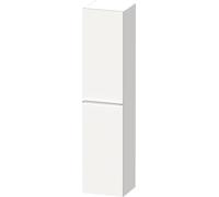 Duravit D-Neo Armoires hautes, 400x1760x360mm, 1 porte, charnières à droite, 5 tablettes en verre, poignée chrome, DE1328R10180000, Couleur: Décor blanc mat
