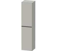 Duravit D-Neo Armoires hautes, 400x1760x360mm, 1 porte, charnières à droite, 5 tablettes en verre, poignée diamant noir, DE1328RBD070000, Couleur: DÃ©cor gris bÃ©ton mat