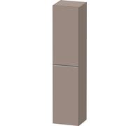Duravit D-Neo Armoires hautes, 400x1760x360mm, 1 porte, charnières à droite, 5 tablettes en verre, poignée acier inox brossé, DE1328R70430000, Couleur: Décor basalte mat