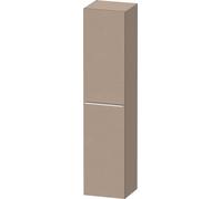 Duravit D-Neo Armoires hautes, 400x1760x360mm, 1 porte, charnières à gauche, 5 tablettes en verre, poignée chrome, DE1328L10750000, Couleur: Décor lin mat