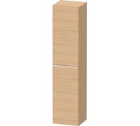 Duravit D-Neo Armoires hautes, 400x1760x360mm, 1 porte, charnières à gauche, 5 tablettes en verre, poignée chrome, DE1328L10300000, Couleur: Décor chêne naturel
