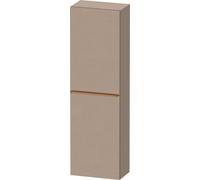 Duravit D-Neo Armoires mi-hautes, 400x1320x240mm, 1 porte, charnières à droite, 4 tablettes en verre, poignée bronze brossé, DE1318R04750000, Couleur: Décor lin mat