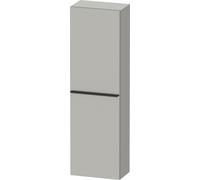Duravit D-Neo armoires mi-hautes, 400x1320x240mm, 1 porte, charnières à droite, 4 tablettes en verre, poignée noir diamant, DE1318RBD070000, Couleur: DÃ©cor gris bÃ©ton mat