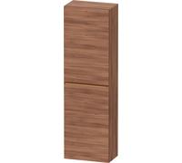 Duravit D-Neo armoires mi-hautes, 400x1320x240mm, 1 porte, charnières à gauche, 4 tablettes en verre, poignée bronze brossé, DE1318L04790000, Couleur: Décor noyer mat