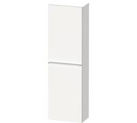 Duravit D-Neo Armoires mi-hautes, 400x1320x240mm, 1 porte, charnières à gauche, 4 tablettes en verre, poignée chrome, DE1318L10180000, Couleur: Décor blanc mat