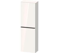 Duravit D-Neo armoires mi-hautes, 400x1320x240mm, 1 porte, charnières à gauche, 4 tablettes en verre, poignée noir diamant, DE1318LBD220000, Couleur: Décor blanc brillant