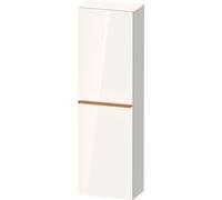 Duravit D-Neo armoires mi-hautes, 400x1320x240mm, 1 porte, charnières à gauche, 4 tablettes en verre, poignée bronze brossé, DE1318L04220000, Couleur: Décor blanc brillant