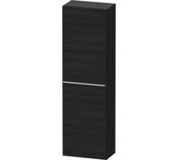 Duravit D-Neo Armoires mi-hautes, 400x1320x240mm, 1 porte, charnières à gauche, 4 tablettes en verre, poignée acier inox brossé, DE1318L70160000, Couleur: Décor chêne noir mat