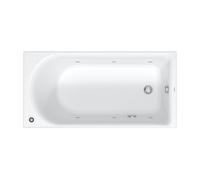 Duravit D-Neo baignoire balnéo, à encastrer, 1 pente de dossier, Jet Protect, 1500x750mm, 760471000JP1000