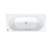 Duravit D-Neo baignoire balnéo, à encastrer, 2 pentes de dos, Jet Protect, 1800x800mm, 760476000JP1000