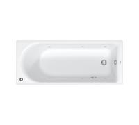 Duravit D-Neo baignoire balnéo, à encastrer, 1 pente de dossier, Jet Protect, 1700x700mm, 760478000JP1000
