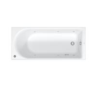 Duravit D-Neo baignoire balnéo, à encastrer, 1 pente de dossier, Jet Protect, 1700x750mm, 760479000JP1000