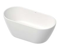 Duravit D-Neo - Baignoire îlot, 160x75 cm, DuraSolid, ClickClack, blanc 700486000000000